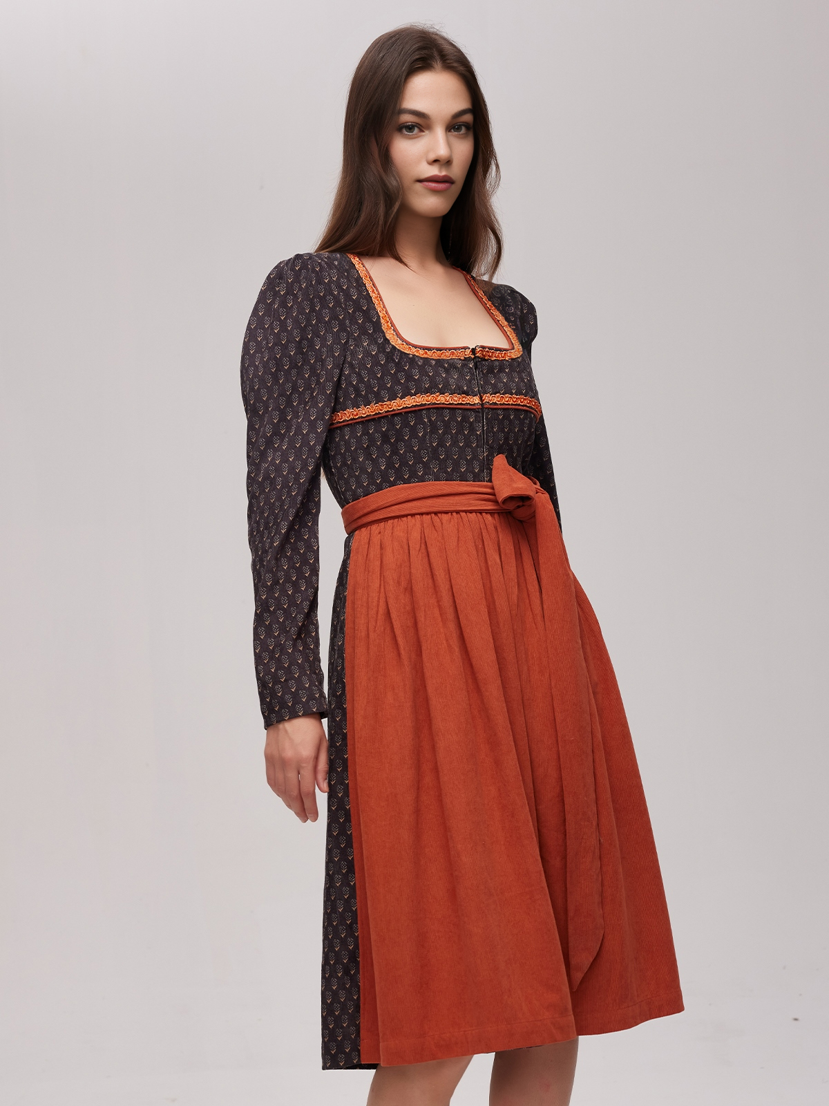Pinkes Samt Dirndl