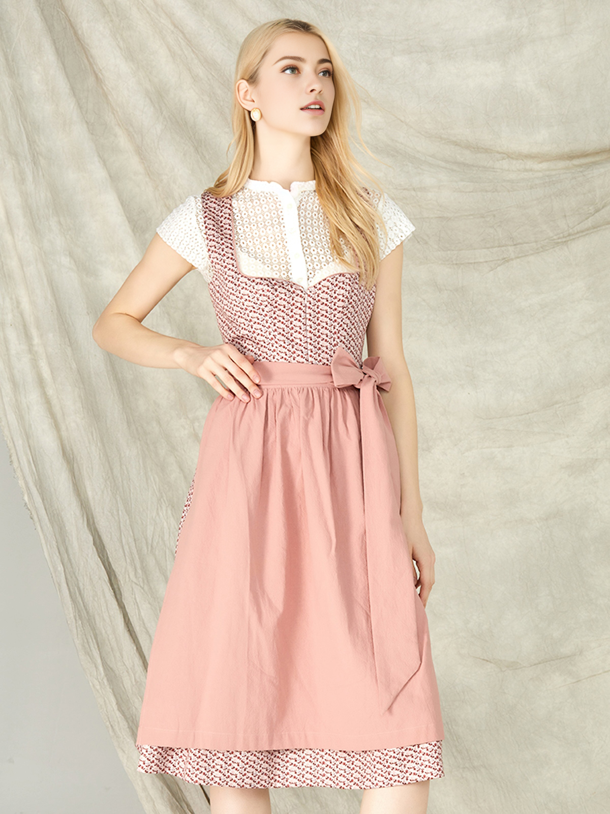 Modernes Ja Mei Dirndl in Rosa
