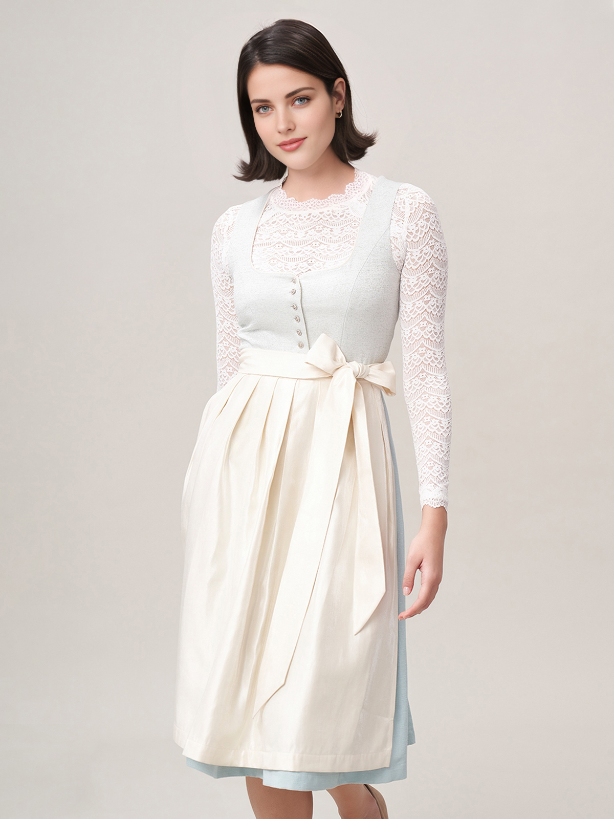 Modernes Dirndl in Blau