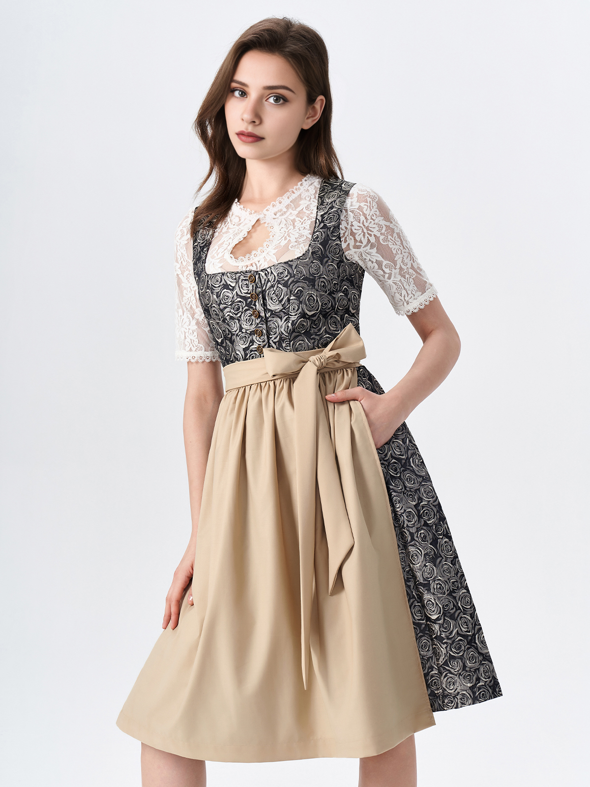 Dirndl in Gelb