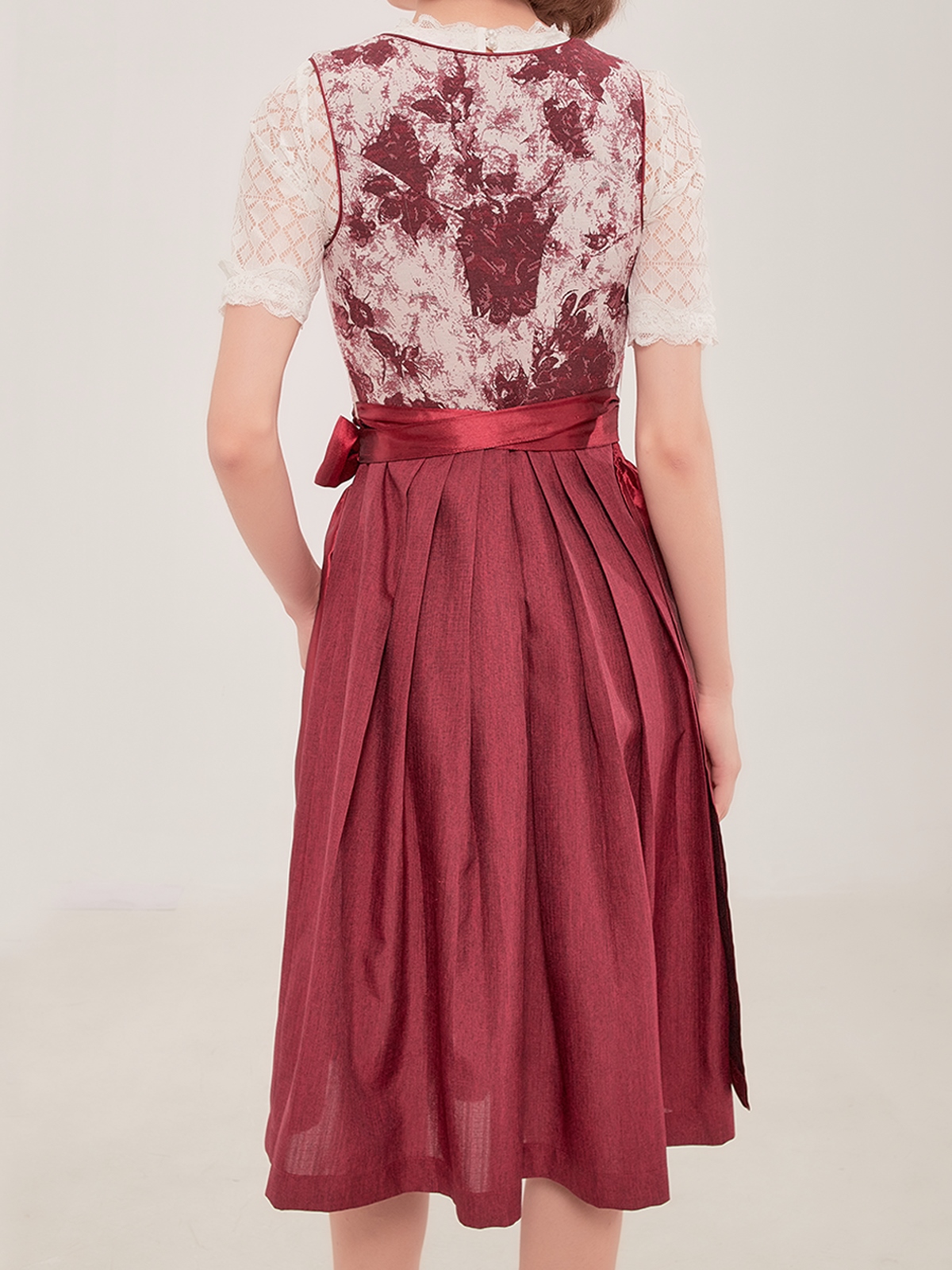Mini Dirndl 50 cm in Rot