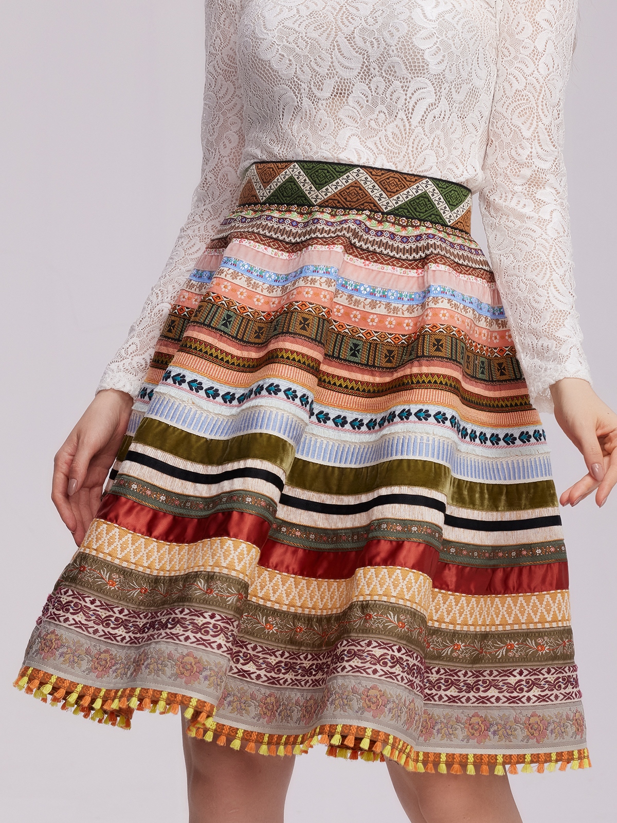 Dirndl Salbeigrün Samt