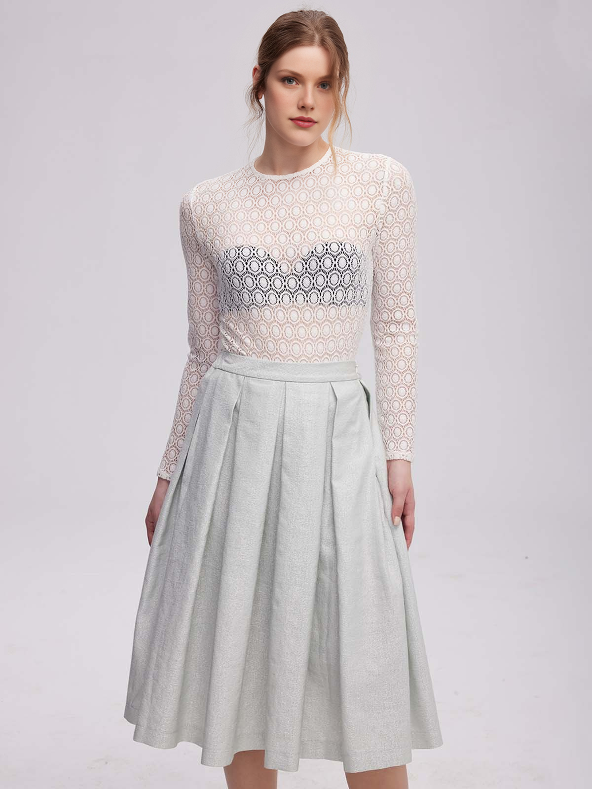 Dirndl Blau Beige