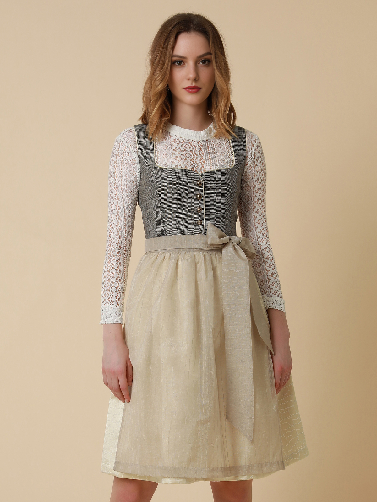 Dirndl in Grau