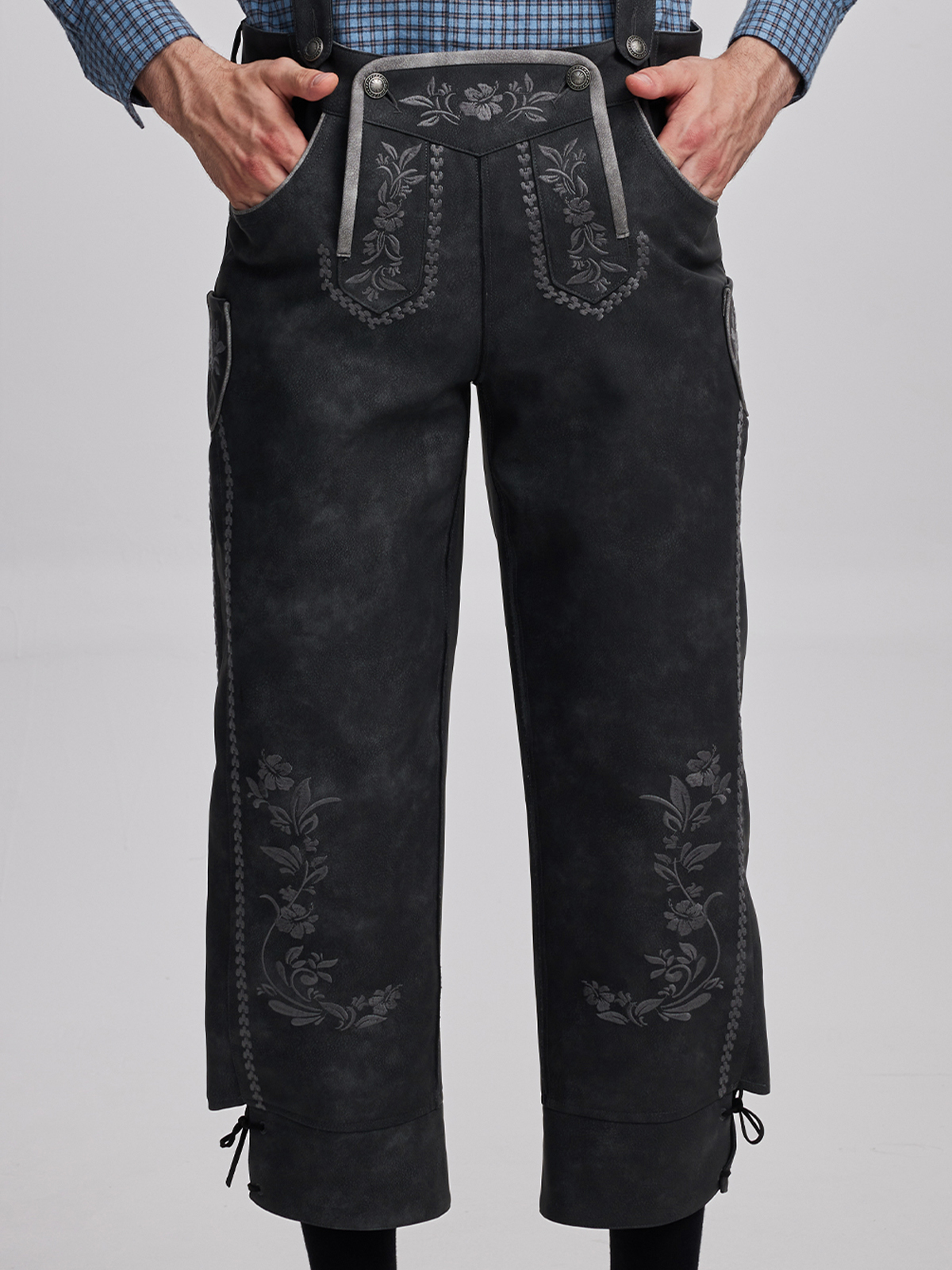 Dirndl Rauchblau – Eleganz in Grau-Blau